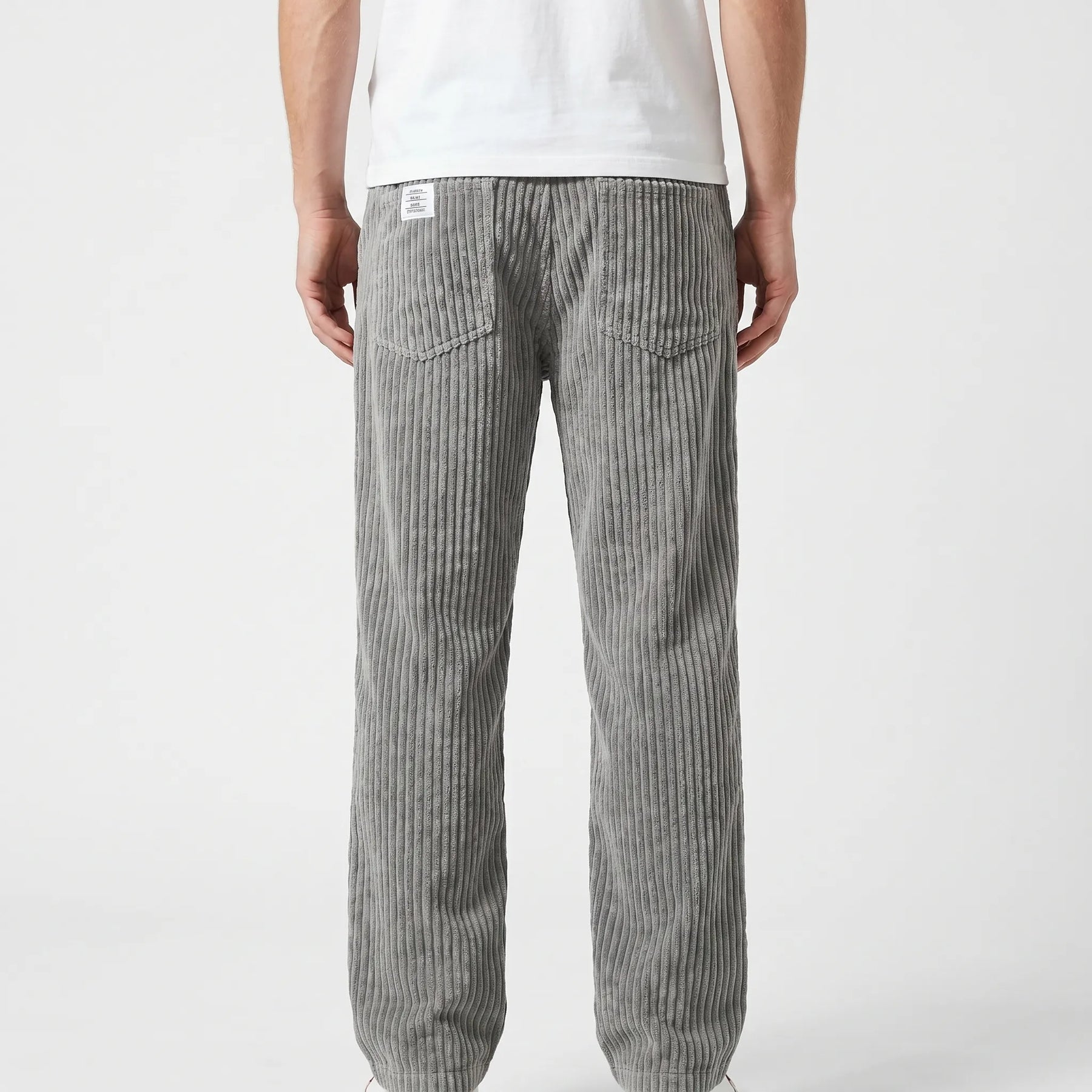 Sébastien | Pantalon en Velours Côtelé à Taille Élastique