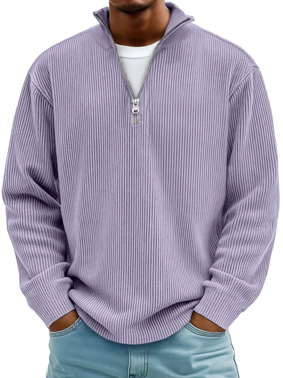 Thomas | Pull demi-zip pour homme