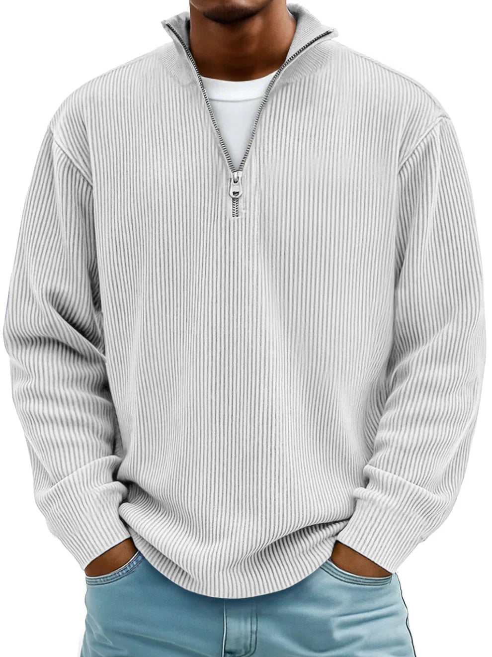Thomas | Pull demi-zip pour homme