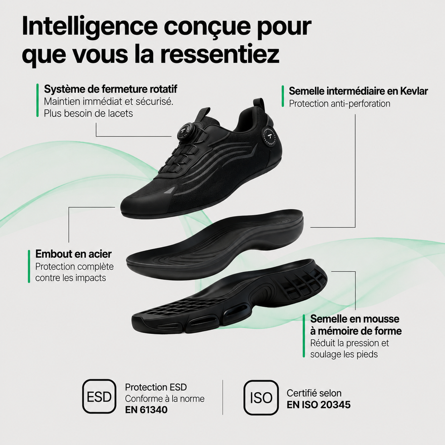 Antoine | Chaussures de Sécurité S3 Pro Confort Premium