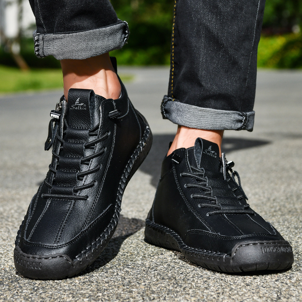 Émile | CHAUSSURES EN NABUK AVEC ZIP POUR HOMME