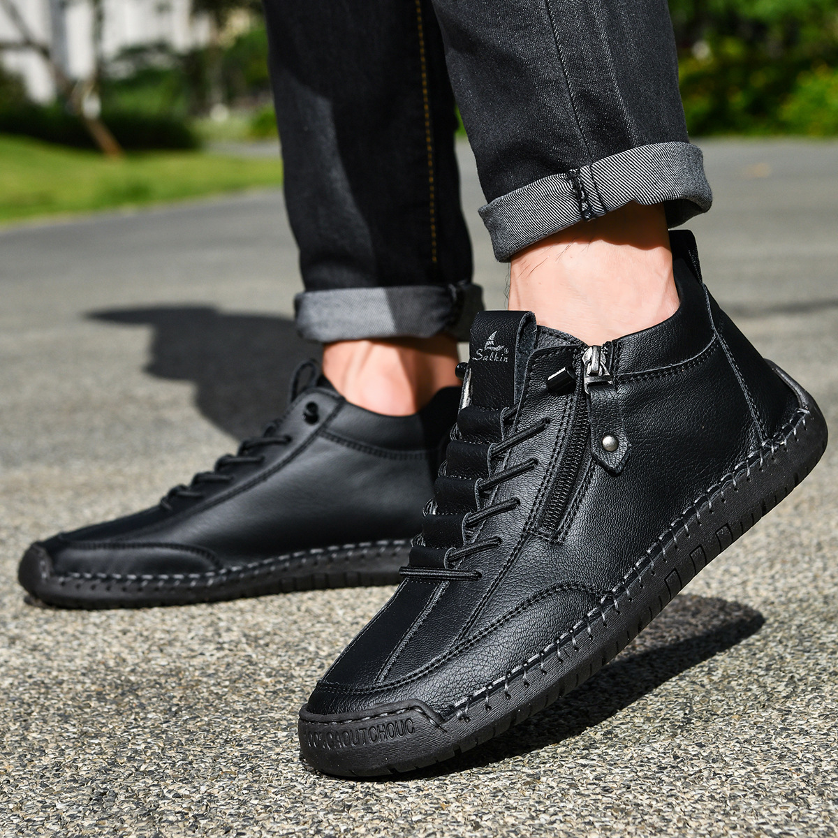 Émile | CHAUSSURES EN NABUK AVEC ZIP POUR HOMME