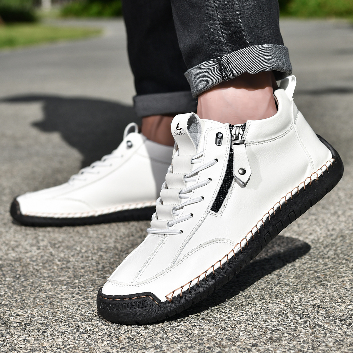 Émile | CHAUSSURES EN NABUK AVEC ZIP POUR HOMME