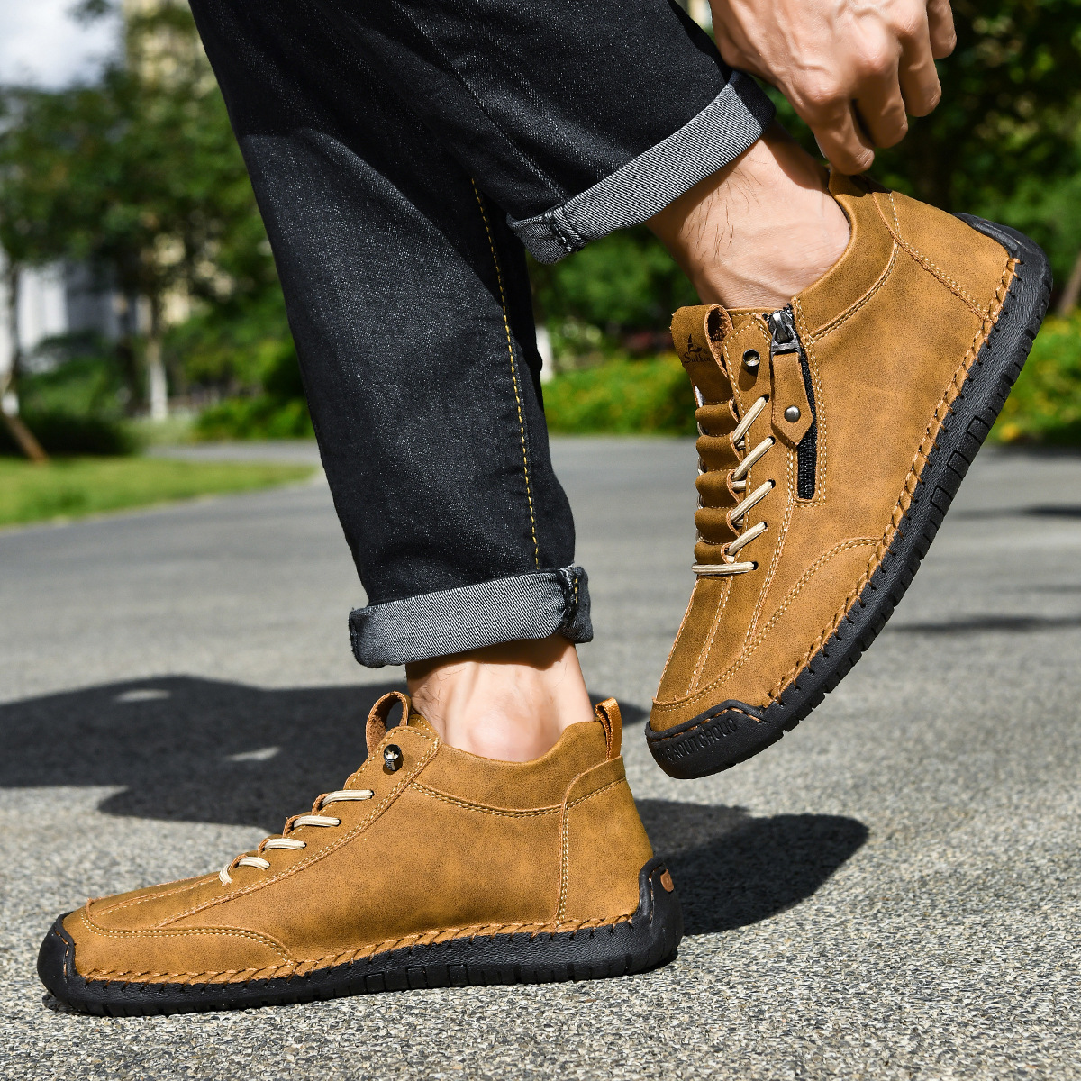 Émile | CHAUSSURES EN NABUK AVEC ZIP POUR HOMME
