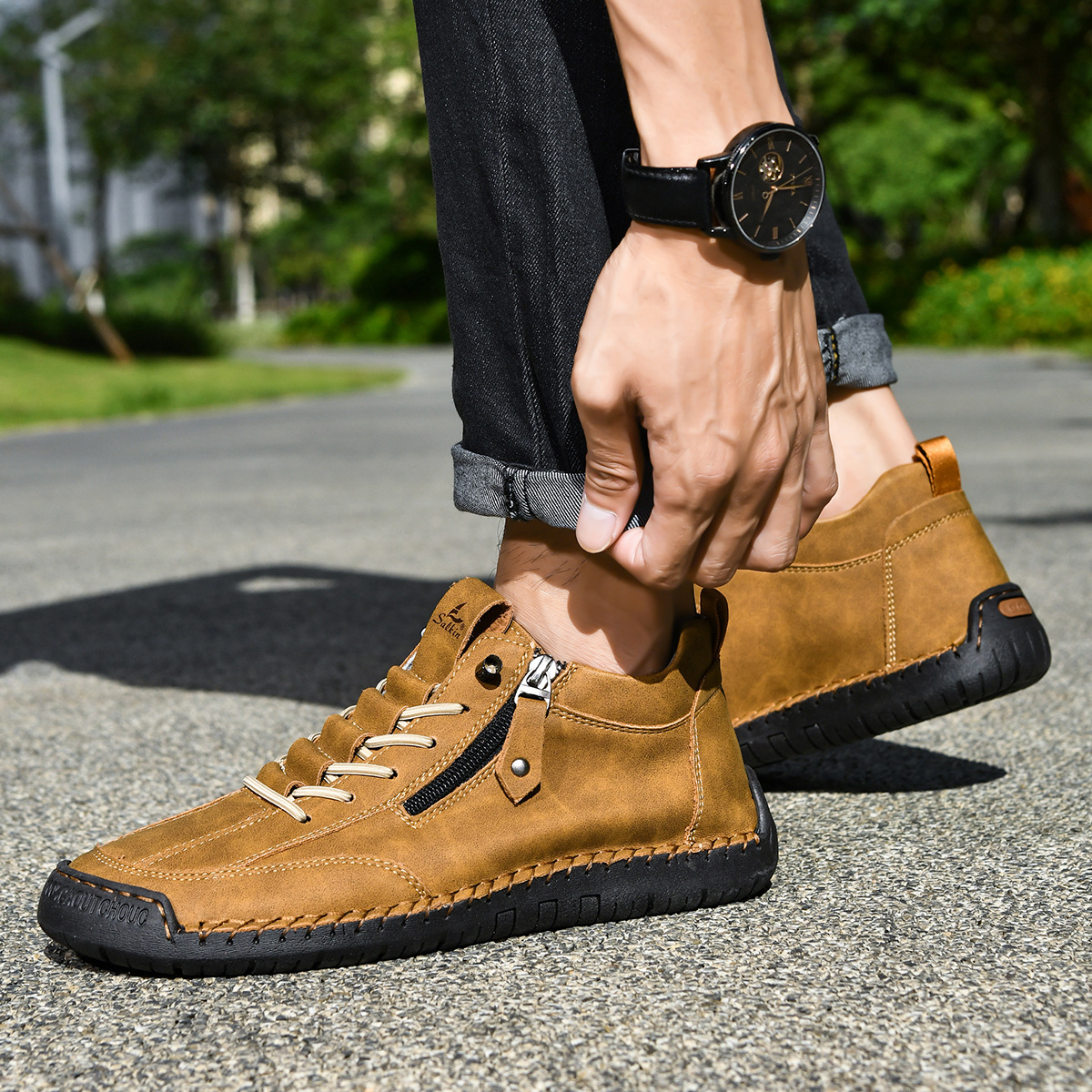 Émile | CHAUSSURES EN NABUK AVEC ZIP POUR HOMME