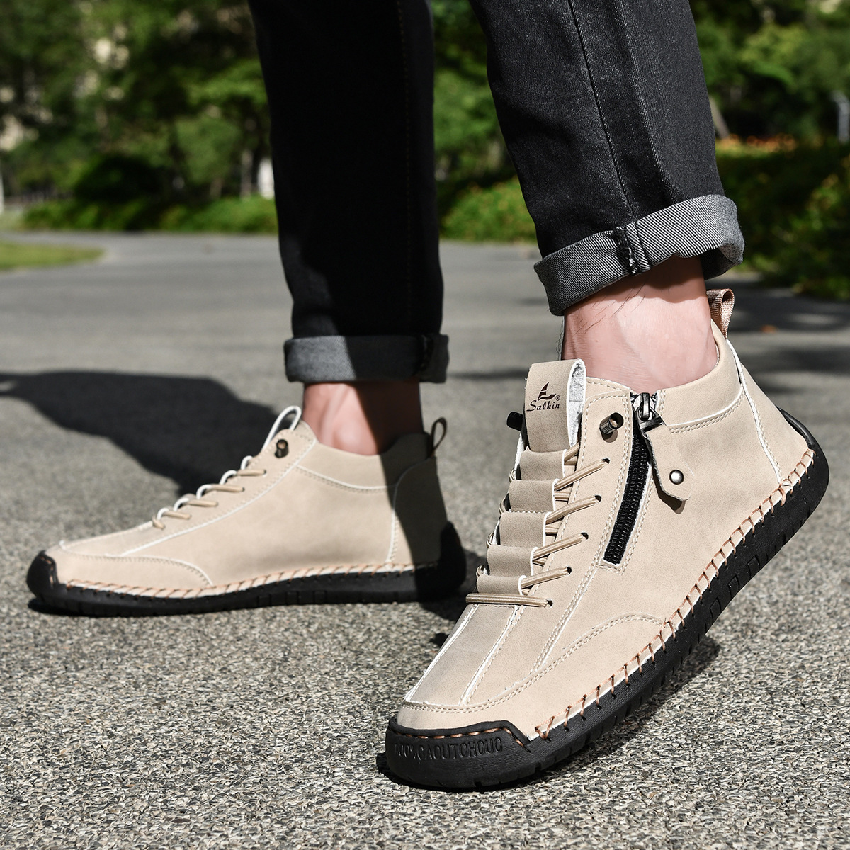 Émile | CHAUSSURES EN NABUK AVEC ZIP POUR HOMME