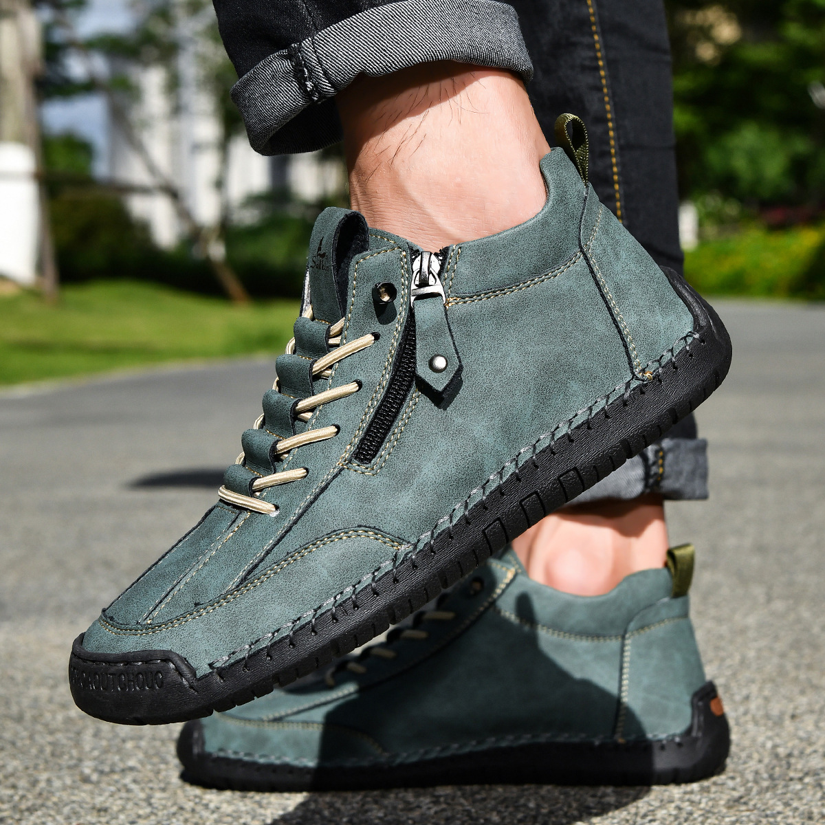 Émile | CHAUSSURES EN NABUK AVEC ZIP POUR HOMME