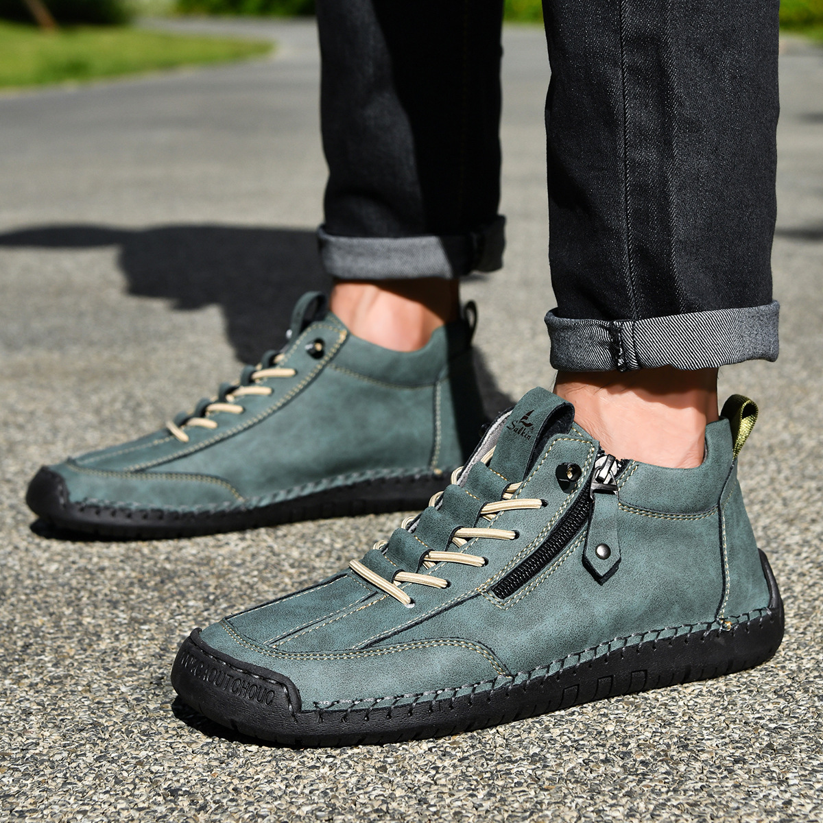 Émile | CHAUSSURES EN NABUK AVEC ZIP POUR HOMME