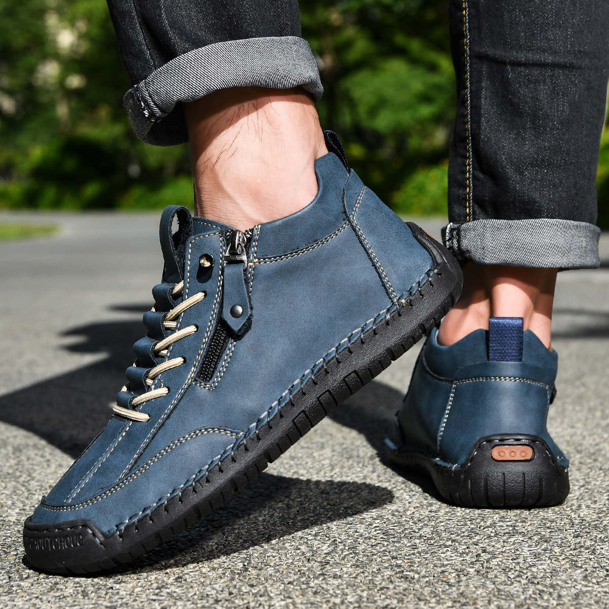 Émile | CHAUSSURES EN NABUK AVEC ZIP POUR HOMME