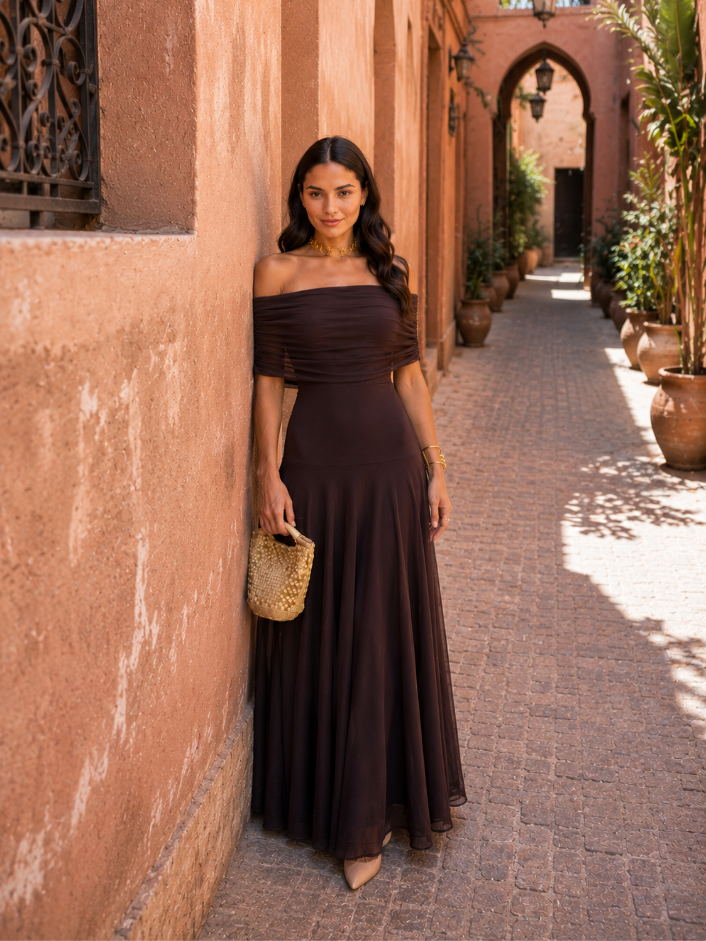 Robe Toledo en brun
