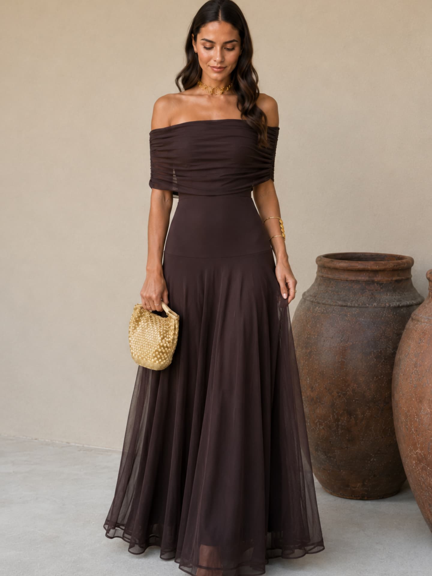 Robe Toledo en brun