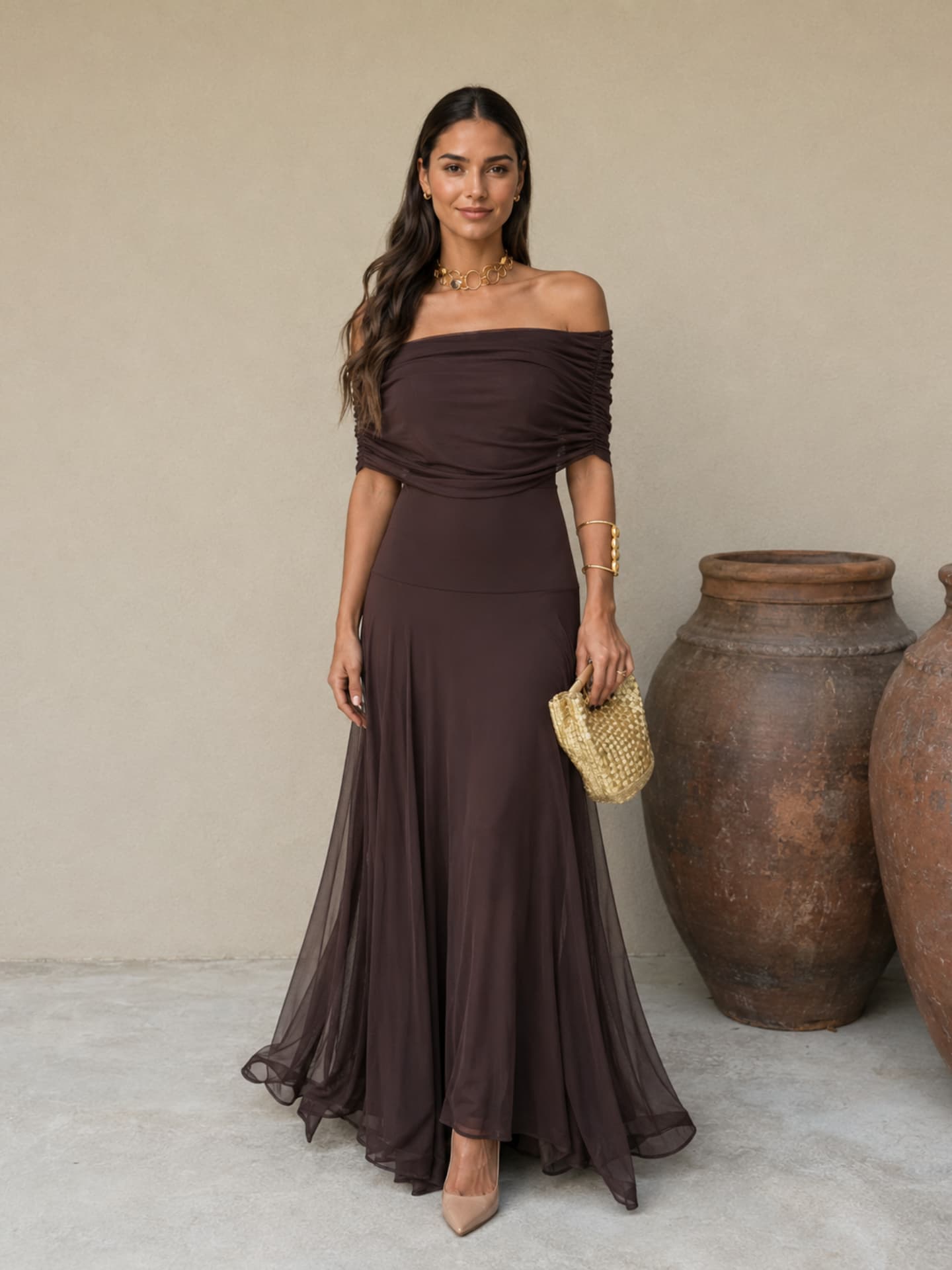 Robe Toledo en brun