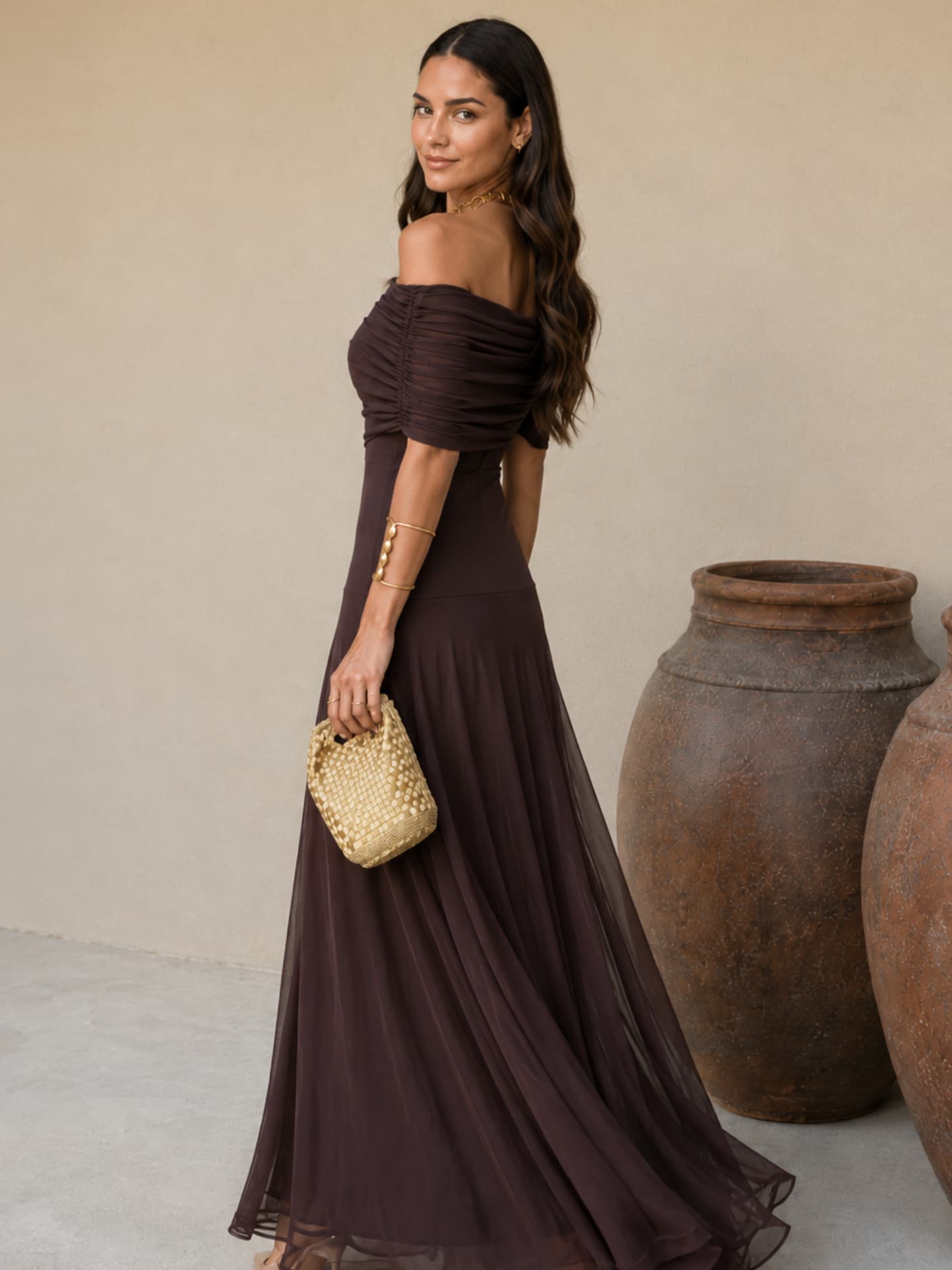 Robe Toledo en brun