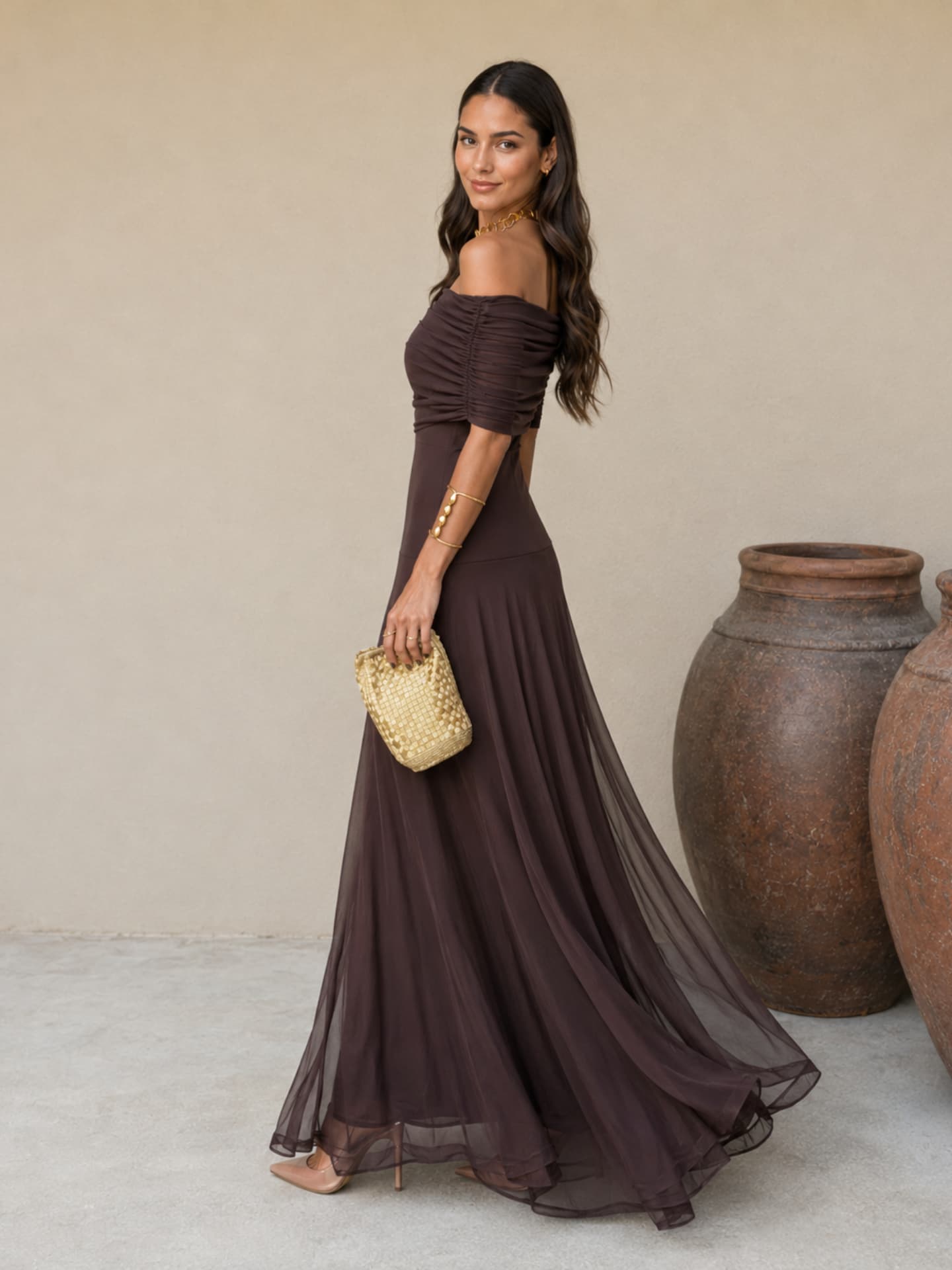 Robe Toledo en brun