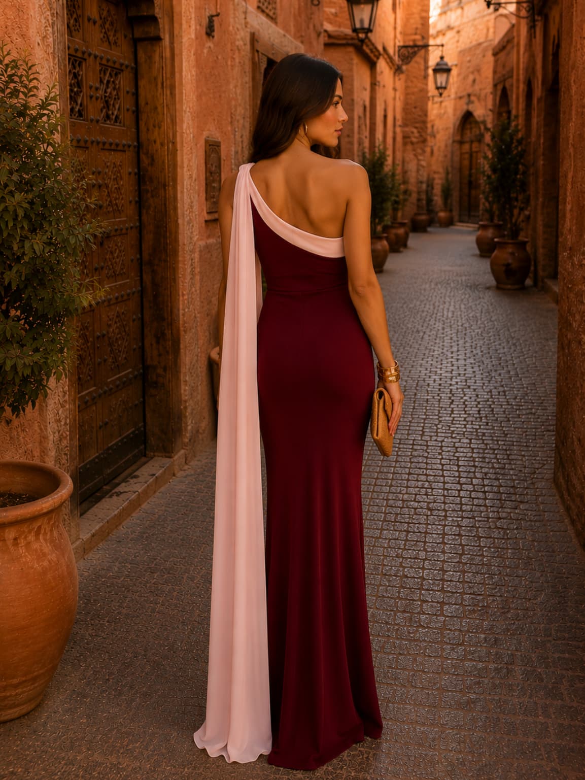 Bordeaux Vivian Robe