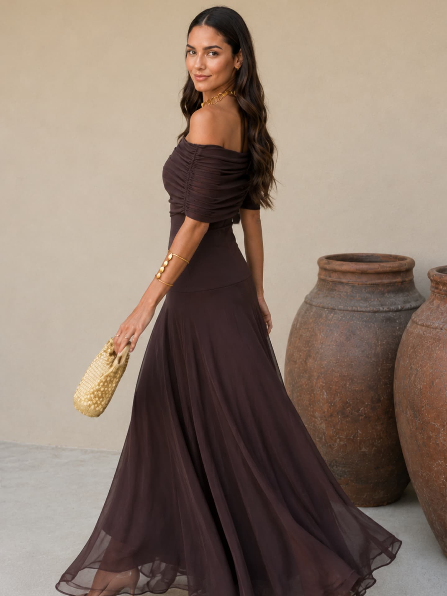 Robe Toledo en brun