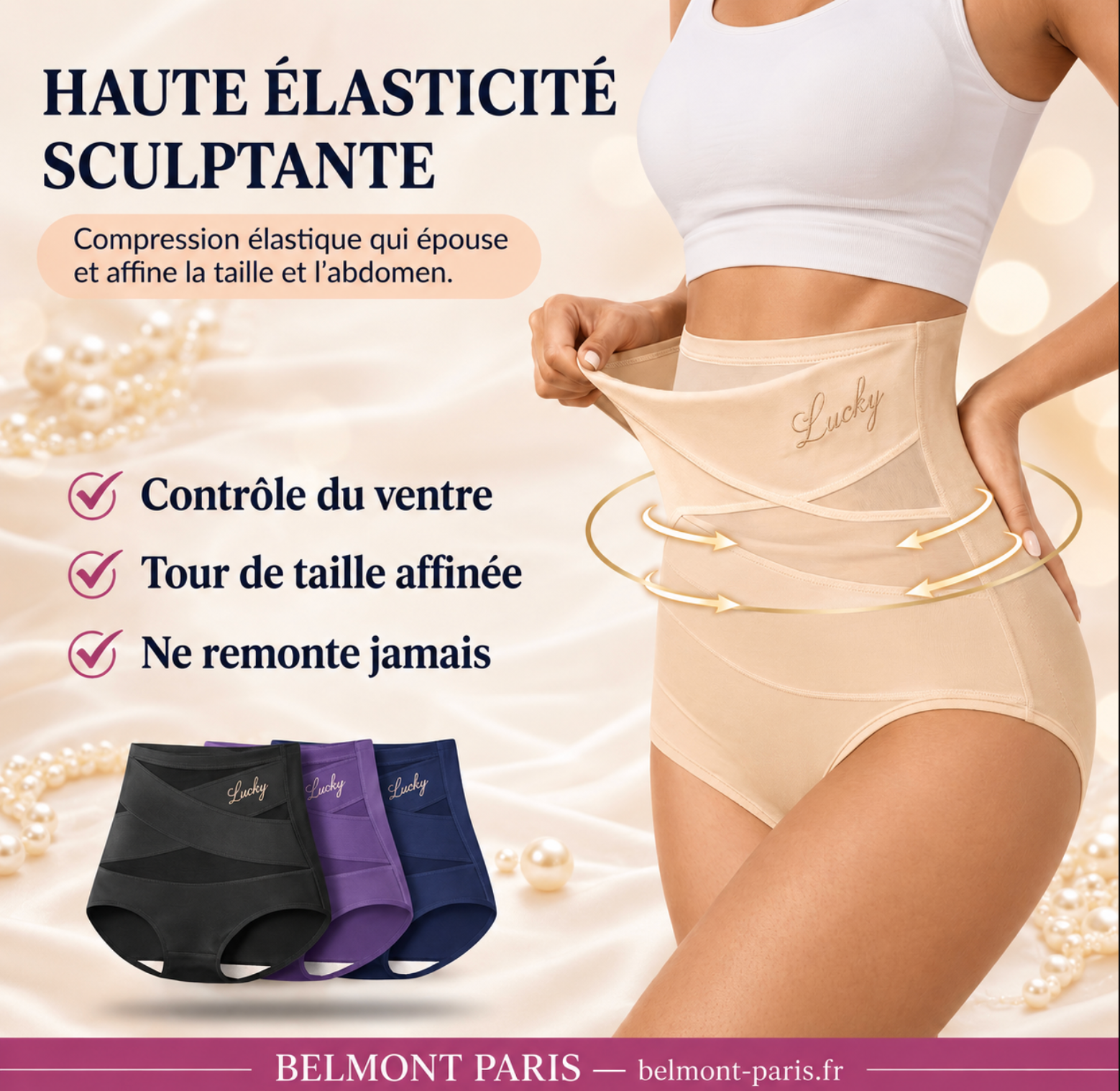 Culotte Gainante Taille Haute – Pour un Ventre Plat
