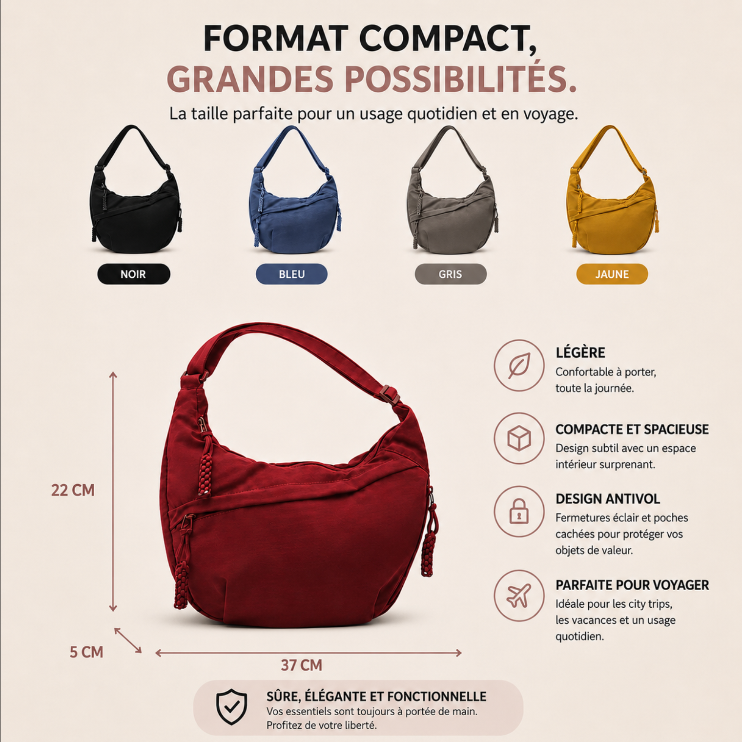 Mara | Sac à Bandoulière Bleu