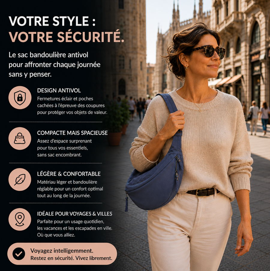 Mara | Sac à Bandoulière Bleu