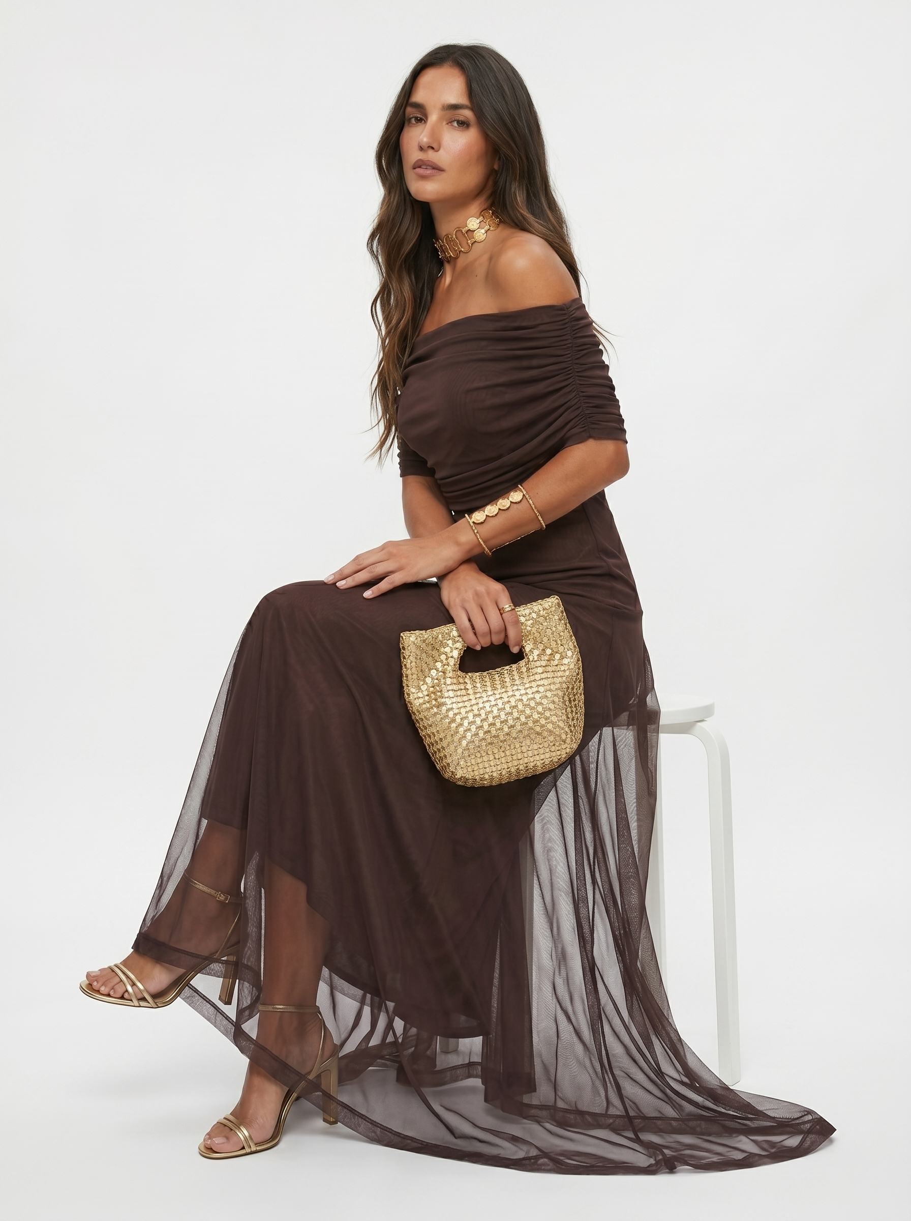 Sarah | Robe Maxi Élégante et Épurée