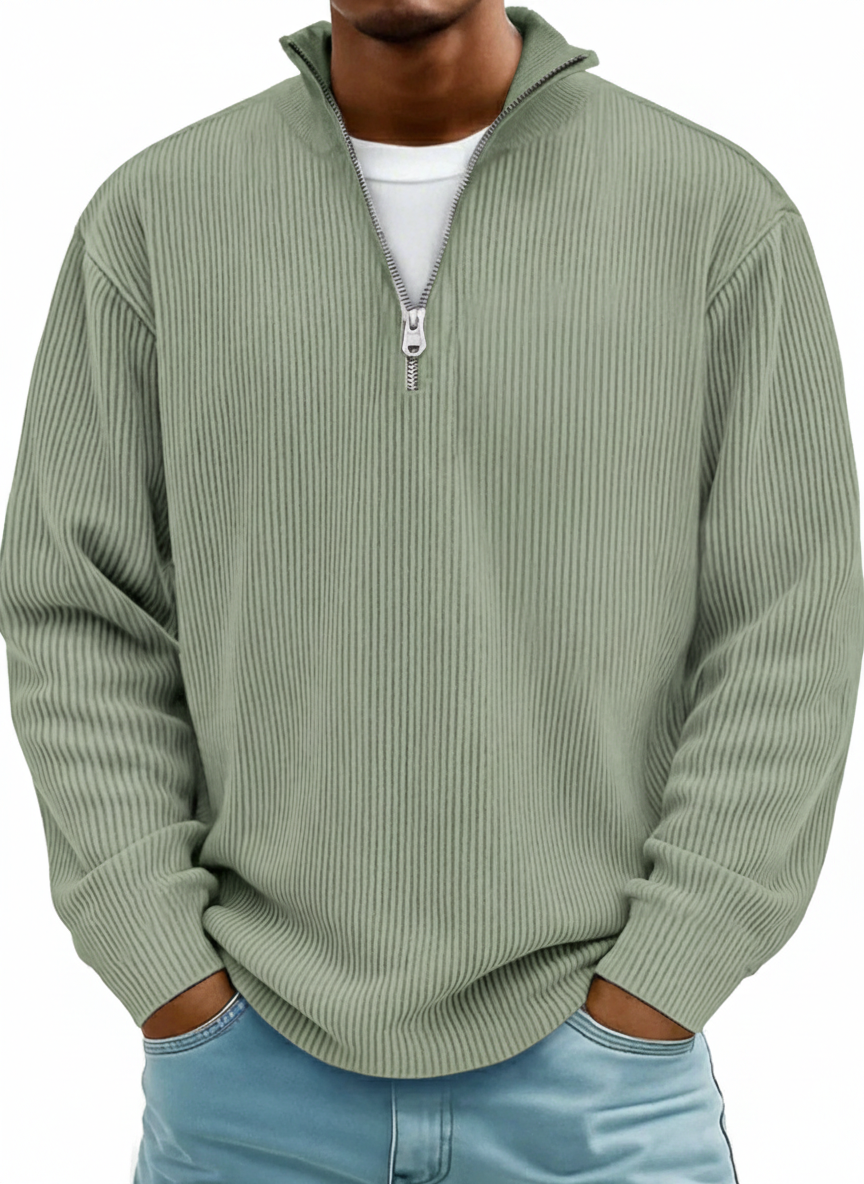 Thomas | Pull demi-zip pour homme