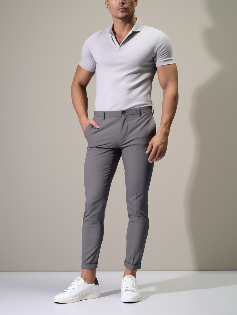 LAURENT MONACO | PANTALONS STRETCH POUR HOMMES