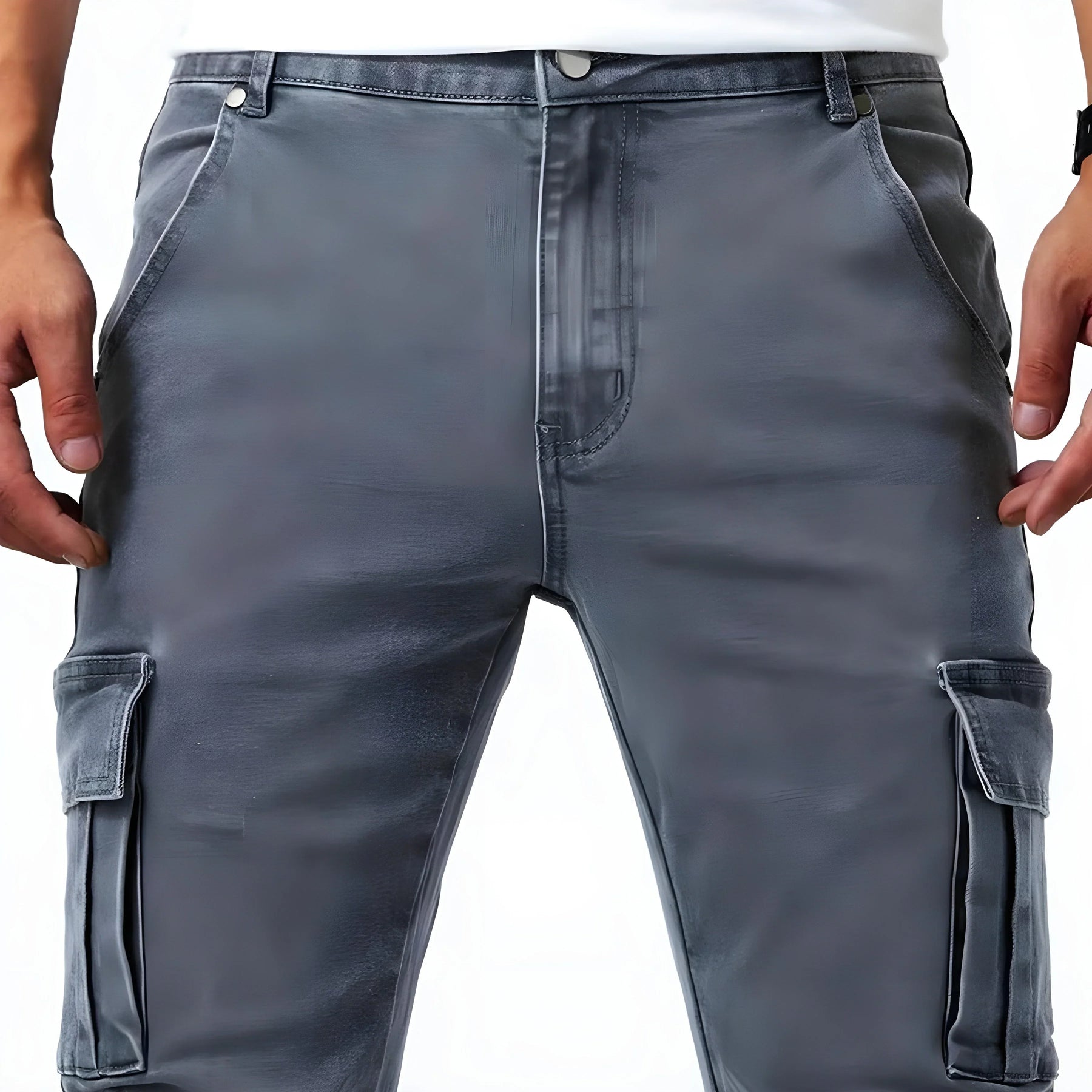 LAURENT MONACO | PANTALON CARGO STRETCH POUR HOMMES