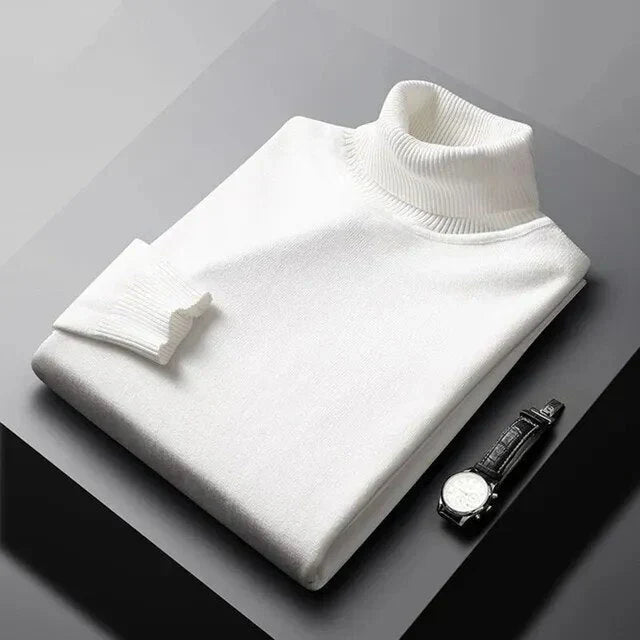 Simon | Pull à col roulé en maille pour homme