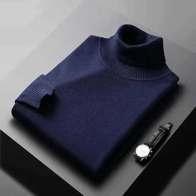 Simon | Pull à col roulé en maille pour homme
