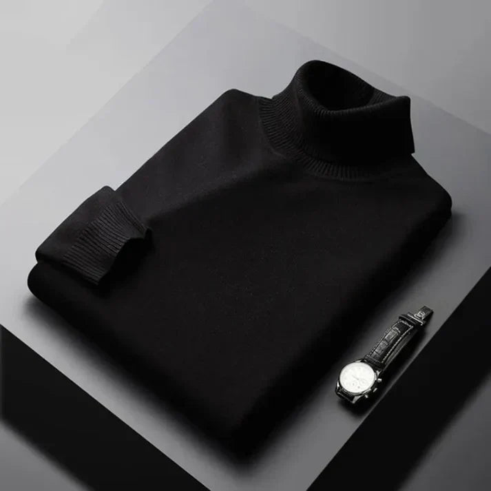 Simon | Pull à col roulé en maille pour homme