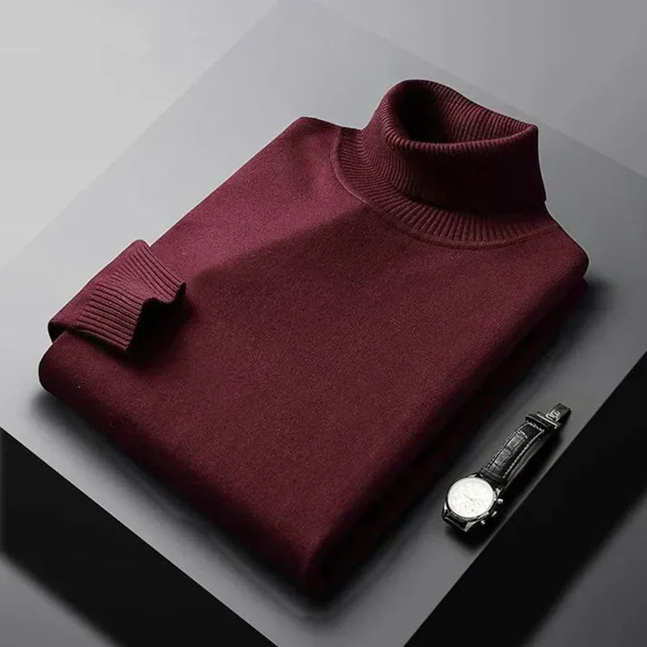Simon | Pull à col roulé en maille pour homme