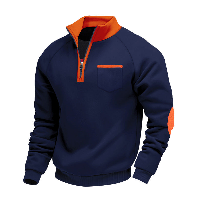 LAURENT MONACO | PULL EN POLAIRE AVEC MOITIÉ ZIP POUR HOMME
