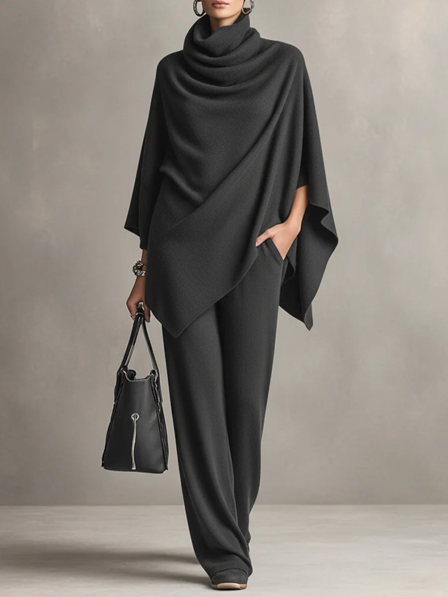 Sarina™ | Ensemble Chic à Drapé Deux Pièces