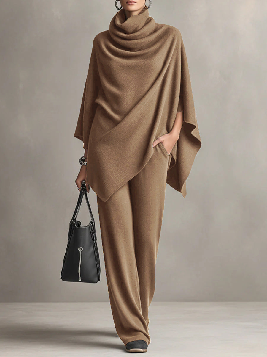 Sarina™ | Ensemble Chic à Drapé Deux Pièces