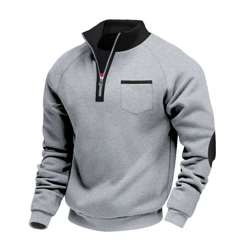 Pascal | Pull à col montant et fermeture éclair pour homme