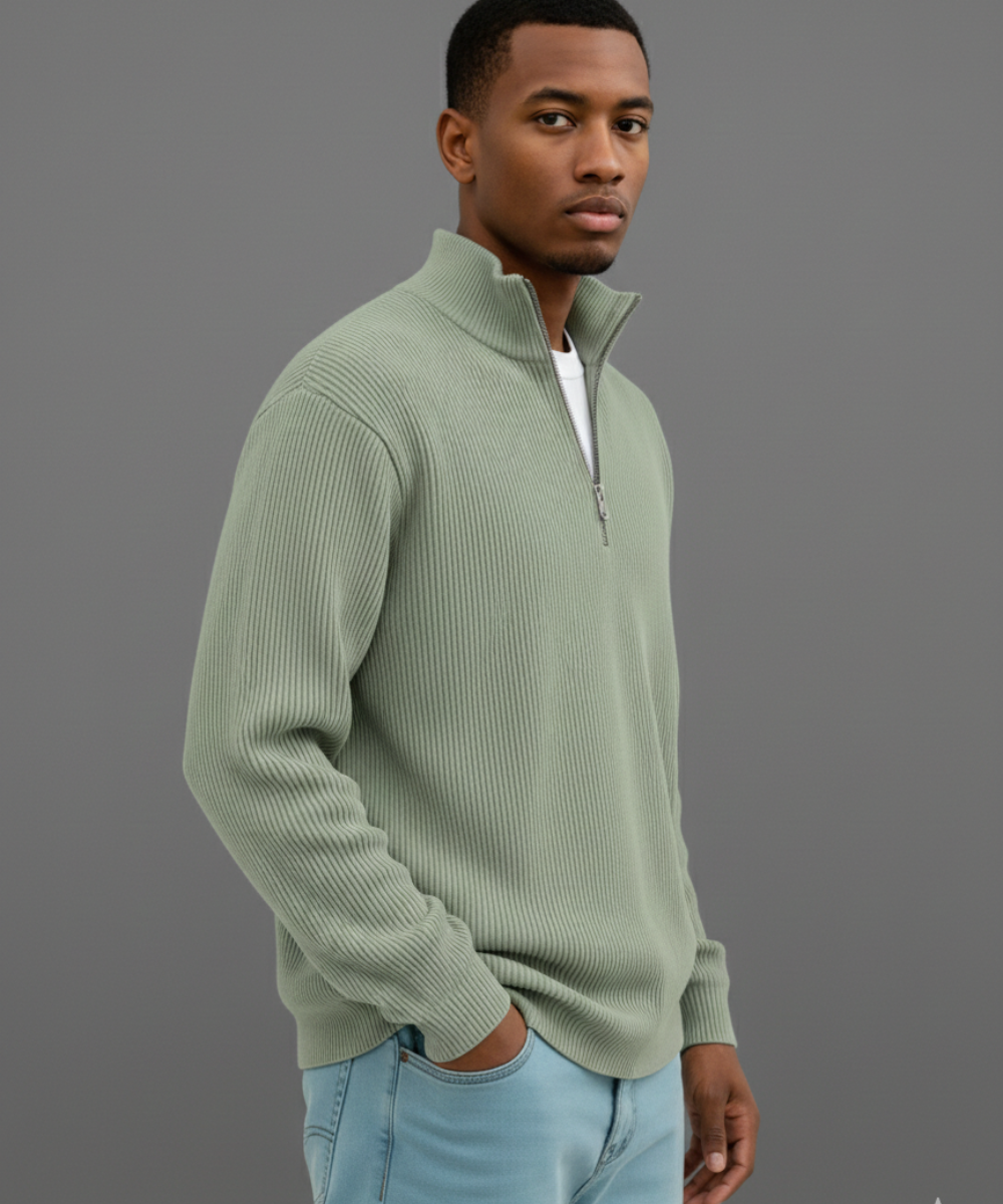 Thomas | Pull demi-zip pour homme