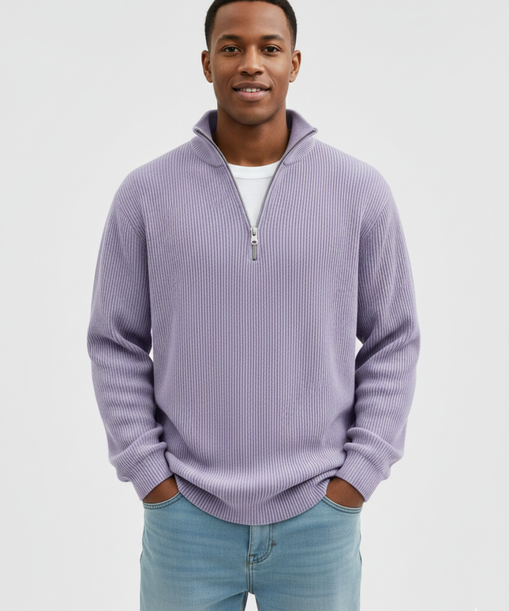 Thomas | Pull demi-zip pour homme