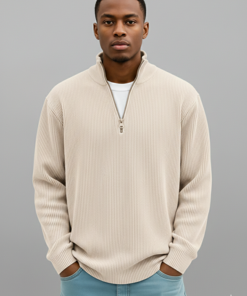 Thomas | Pull demi-zip pour homme