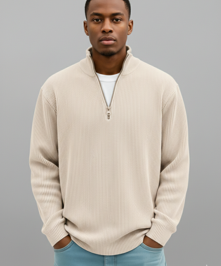 Thomas | Pull demi-zip pour homme
