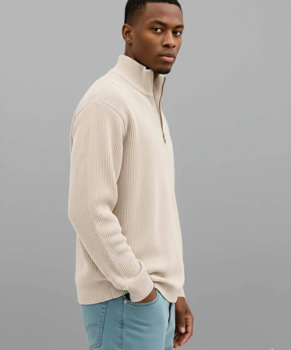 Thomas | Pull demi-zip pour homme