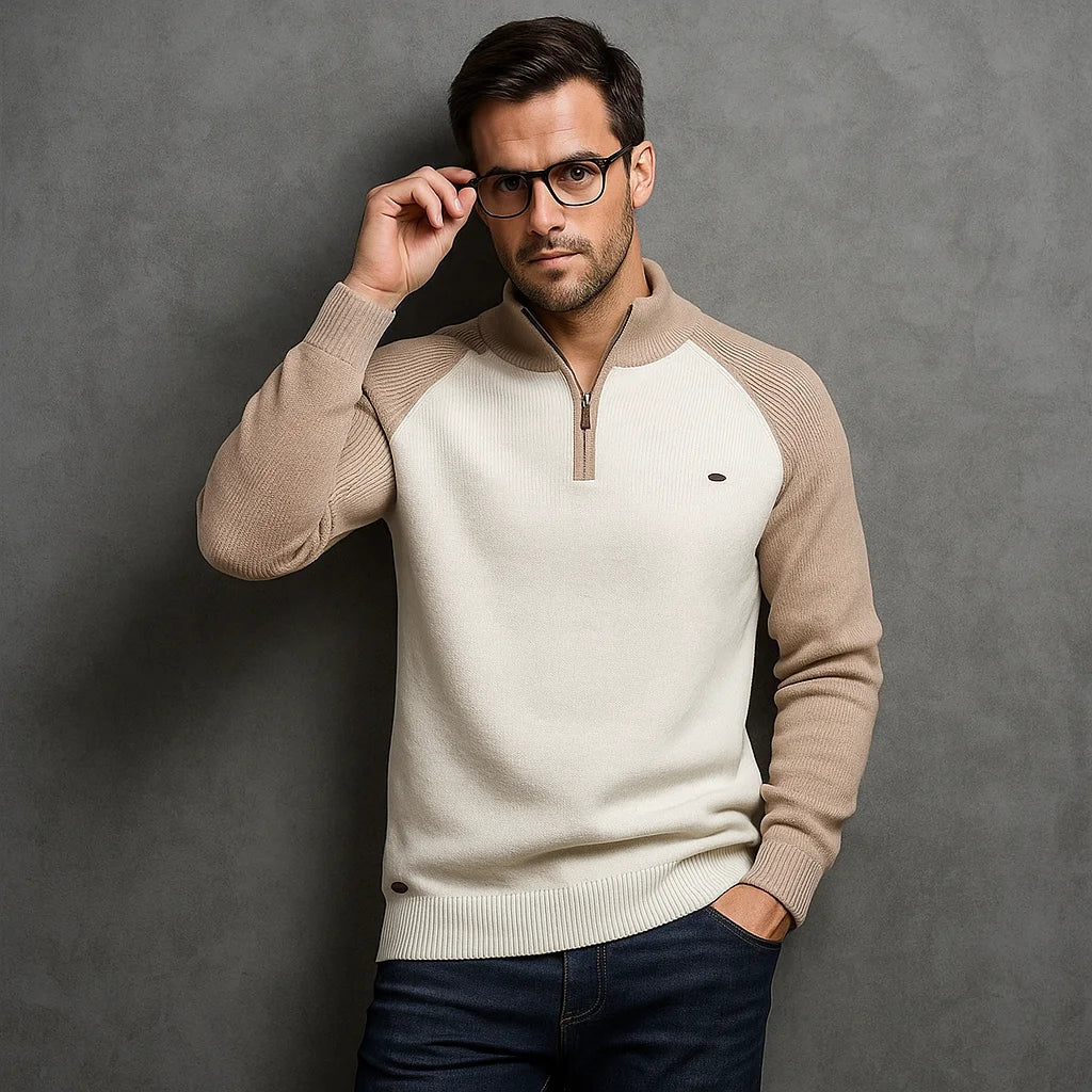 William | Pull quart zip pour homme