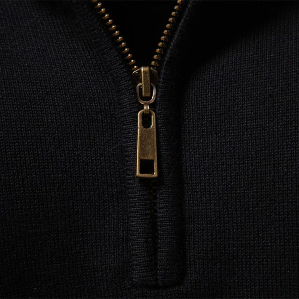 Willy | Pull zippé rayé pour homme