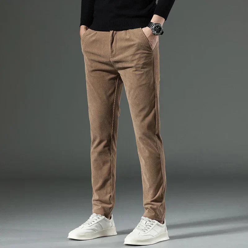 Ettore | Pantalons en Velours Élastique