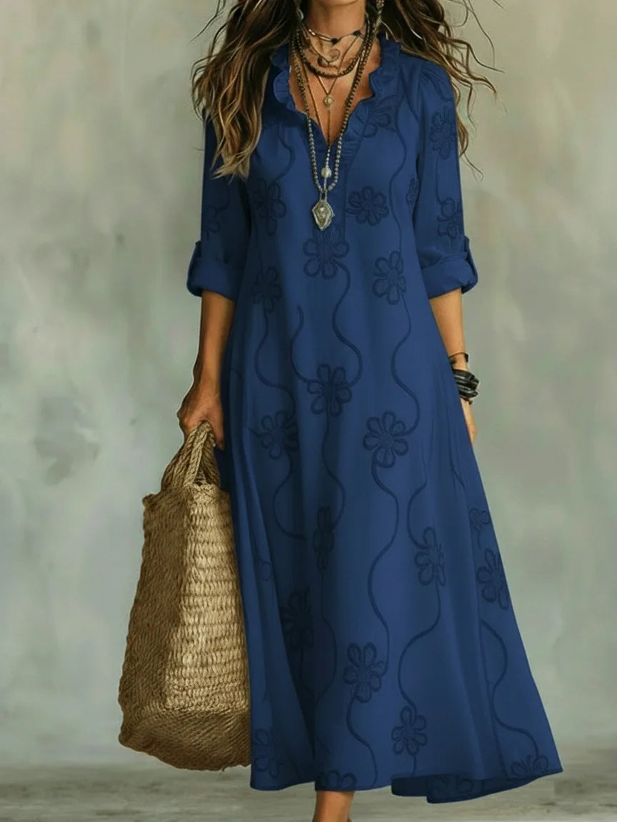 Éliane | Robe d'Été Fleurie Gainante