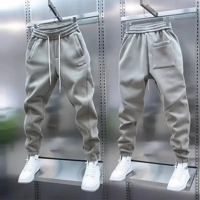 LAURENT MONACO | PANTALON DE SALON BAGGY UNI À TAILLE ÉLASTIQUE