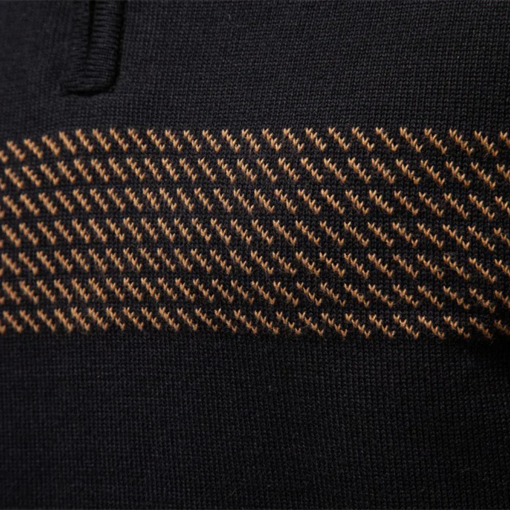 Willy | Pull zippé rayé pour homme