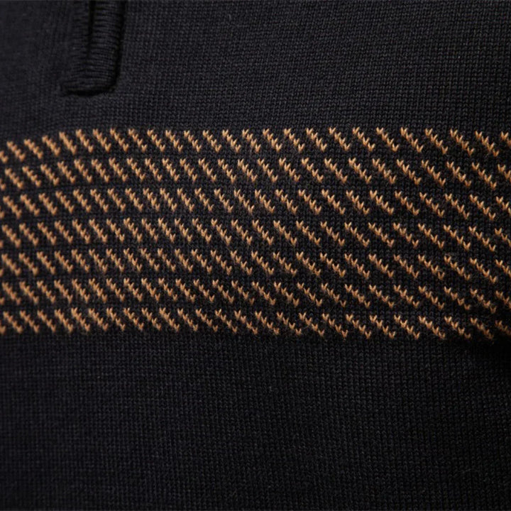 Willy | Pull zippé rayé pour homme