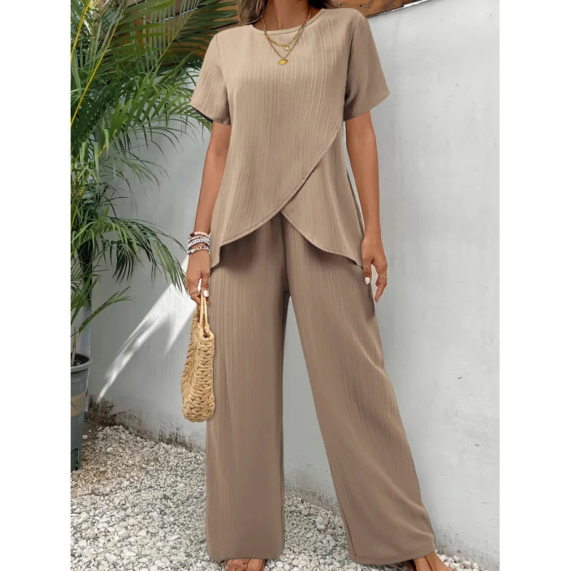 Ensemble Lorrina™ Élégant et Confortable en Deux Pièces