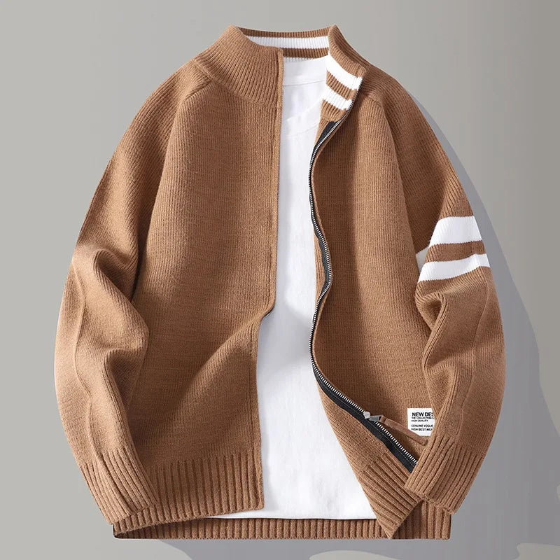 Raphaël | Pull zippé en tricot pour hommes