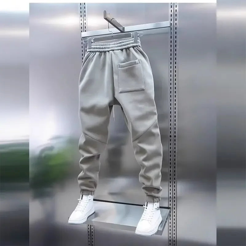 LAURENT MONACO | PANTALON DE SALON BAGGY UNI À TAILLE ÉLASTIQUE